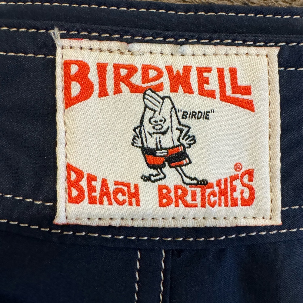 Birdwell Beach Britches Navy Blue Wrap-Around Skirt Size Large